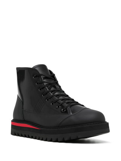 Shop Onitsuka Tiger Blucher Lace-up Boots In Black