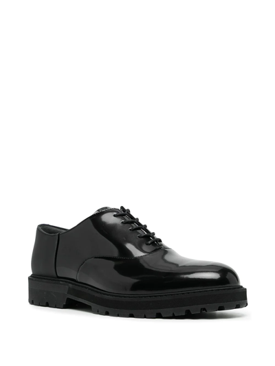 Shop Onitsuka Tiger Leather Oxford Shoes In Black