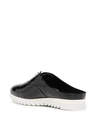 Shop Onitsuka Tiger Leather Oxford Slippers In Black