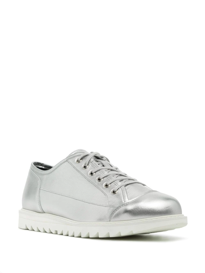 Shop Onitsuka Tiger Blucher Low-top Sneakers In Silver