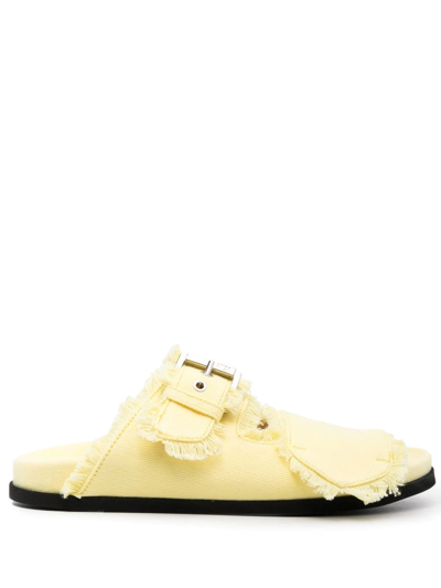 Shop N°21 Fussbett Buckled Sandals In Yellow