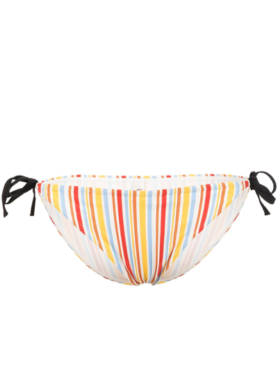 LEMLEM MOKATI STRIPED STRING-TIE BIKINI BOTTOMS 