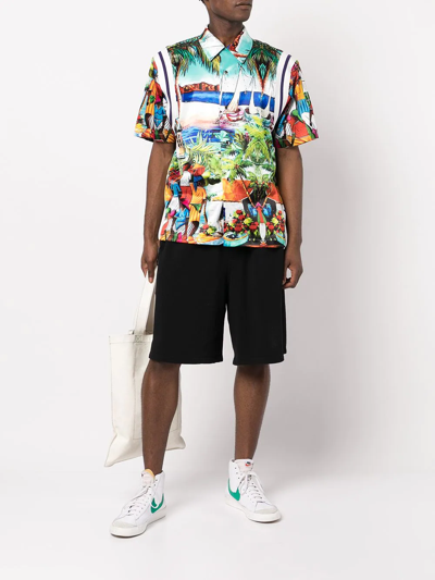 Shop Just Don All-over Graphic Print Shirt In Multicolour