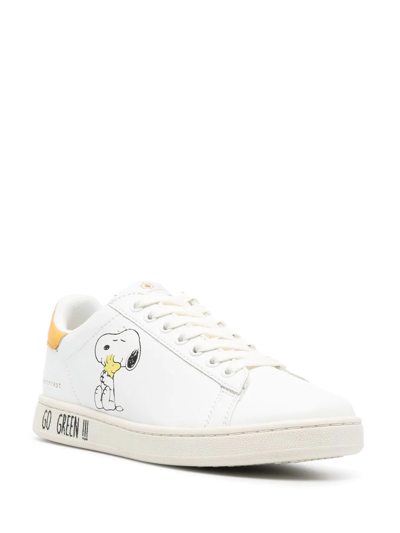 Shop Moa Master Of Arts Graphic-print Low-top Trainers In Weiss