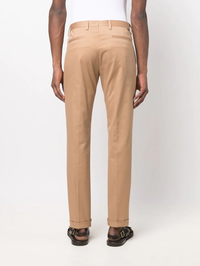 Shop Paul Smith Slim-cut Chino Trousers In Nude