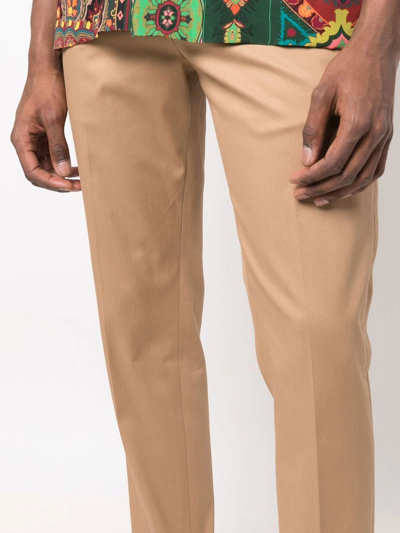 Shop Paul Smith Slim-cut Chino Trousers In Nude