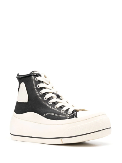 Shop R13 Two-tone Platform Sneakers In Schwarz