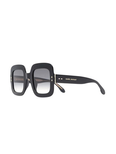 Isabel Marant Eyewear Tinted Square-frame Sunglasses In Black