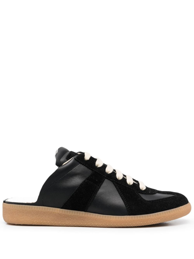 Shop Maison Margiela Replica Slip-on Sneakers In Black