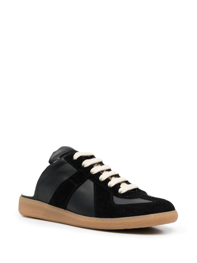 Shop Maison Margiela Replica Slip-on Sneakers In Black