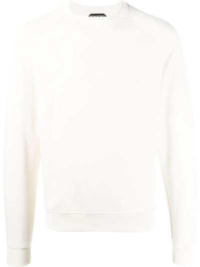 Shop Tom Ford Crew-neck Sweatshirt In Weiss