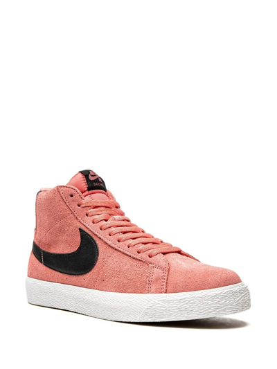 Shop Nike Sb Blazer Mid "pink Salt" Sneakers