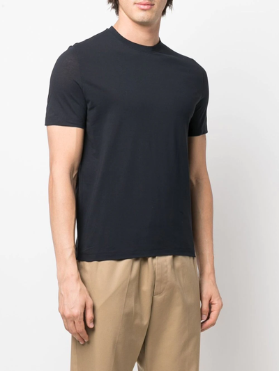 Shop Kired Short-sleeve Cotton T-shirt In Blau