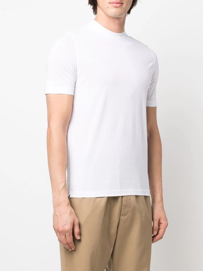 Shop Kired Short-sleeve Cotton T-shirt In Weiss