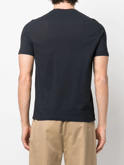 Shop Kired Short-sleeve Cotton T-shirt In Blau