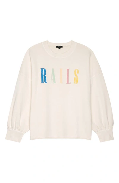 Shop Rails Signature Sweatshirt In Ivory