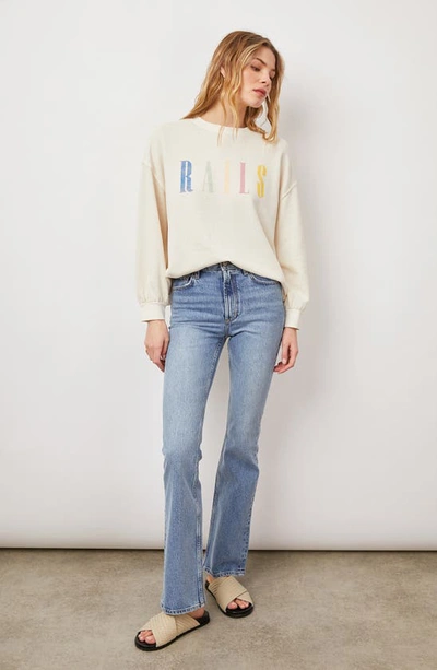 Shop Rails Signature Sweatshirt In Ivory