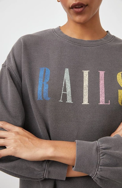 Shop Rails Signature Sweatshirt In Vintage Black