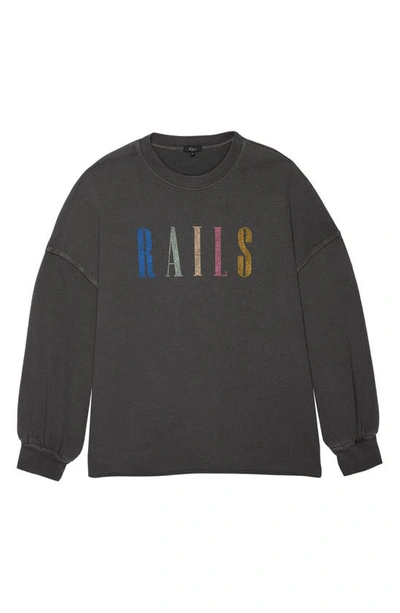 Shop Rails Signature Sweatshirt In Vintage Black