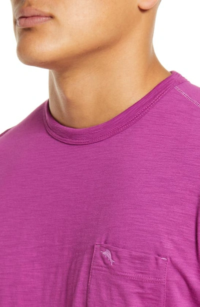 Shop Tommy Bahama Bali Beach Crewneck T-shirt In Purple Clo