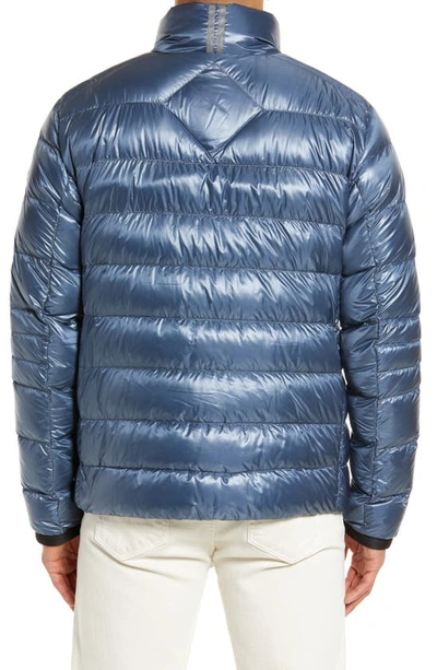 Shop Canada Goose Crofton Water Resistant Packable Quilted 750 Fill Power Down Jacket In Ozone Blue