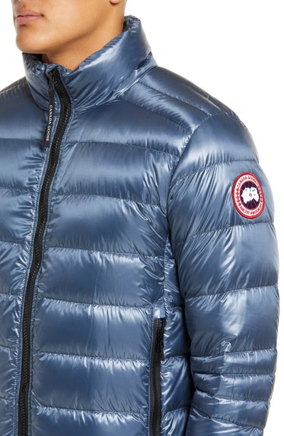 Shop Canada Goose Crofton Water Resistant Packable Quilted 750 Fill Power Down Jacket In Ozone Blue
