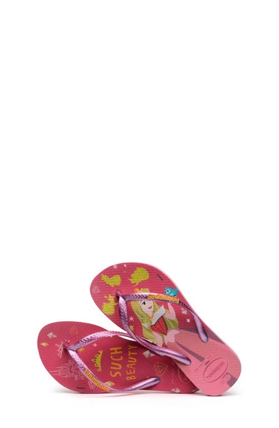 Havaianas Disney Princess Flip Flop In Crystal Rose