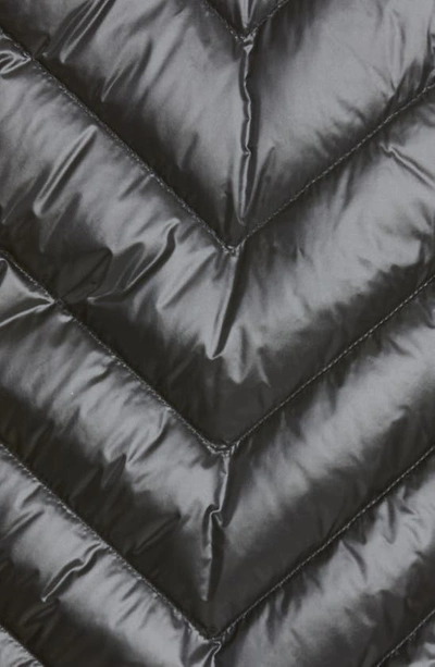 Shop Moncler Quilted Down & Knit Cardigan In Black