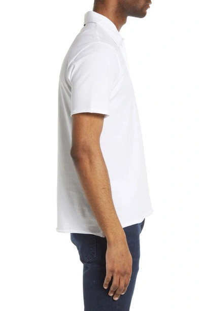 Rag & Bone Principal Jersey Organic Cotton Polo In White