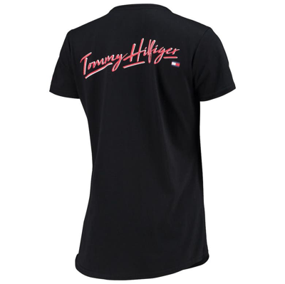 Shop Tommy Hilfiger Black Miami Dolphins Riley V-neck T-shirt