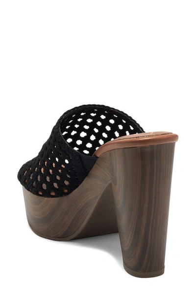 Jessica Simpson Shelbie Platform Slide Sandal In Black