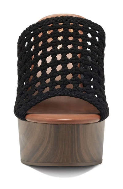 Jessica Simpson Shelbie Platform Slide Sandal In Black