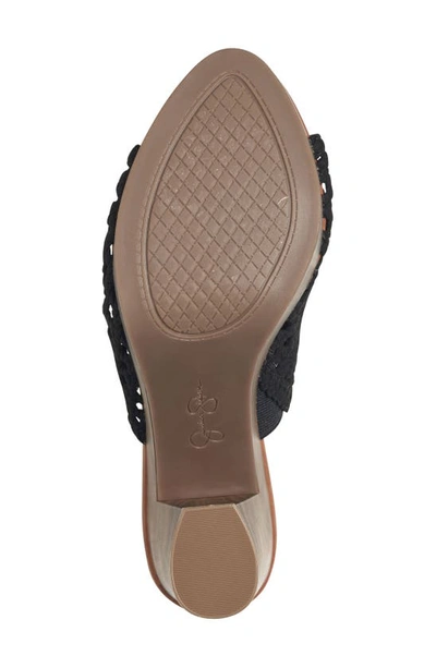 Jessica Simpson Shelbie Platform Slide Sandal In Black
