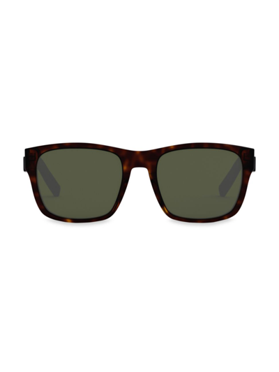 Shop Dior Men's 56mm Rectangular Sunglasses In Brown