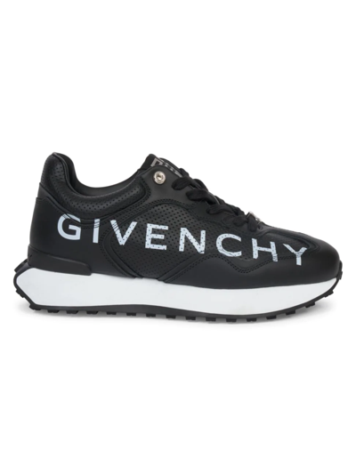 Shop Givenchy Women's Giv Leather & Mesh Sneakers In Black