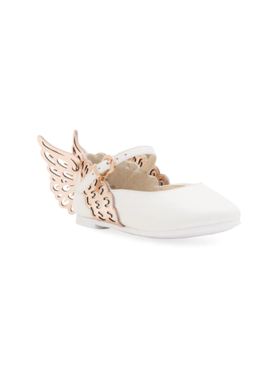 Shop Sophia Webster Baby Girl's & Little Girl's Evangeline Sandals In White Rose Gold