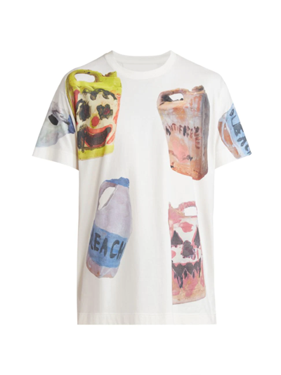 Shop Givenchy Men's Oversized Clown Tank Graphic T-shirt In Neutral