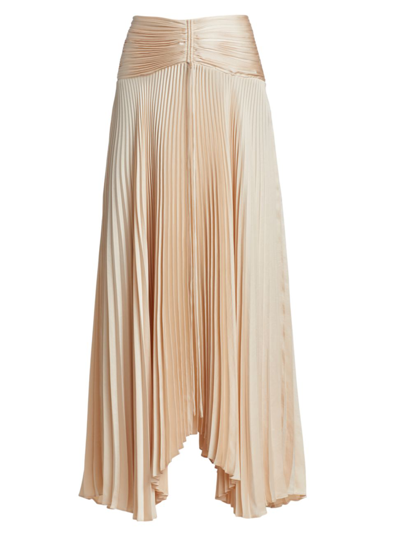 Shop A.l.c Women's Ari Pleated Skirt In Cala Cream