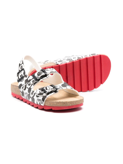 Shop Moa X Disney Mickey Mouse-print Sandals In White