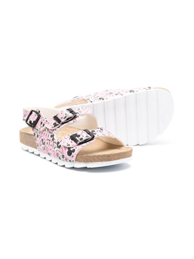 Shop Moa X Disney Mickey Mouse-print Sandals In Pink