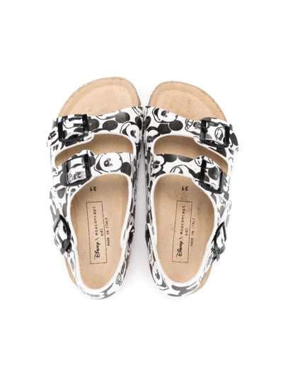 Shop Moa X Disney Mickey Mouse-print Sandals In White