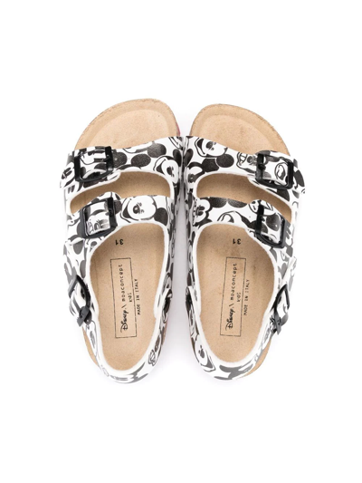 Moa X Disney Mickey Mouse-print Sandals In White
