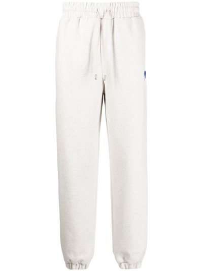 Ader Error Grey Twin Heart Lounge Pants In Grey