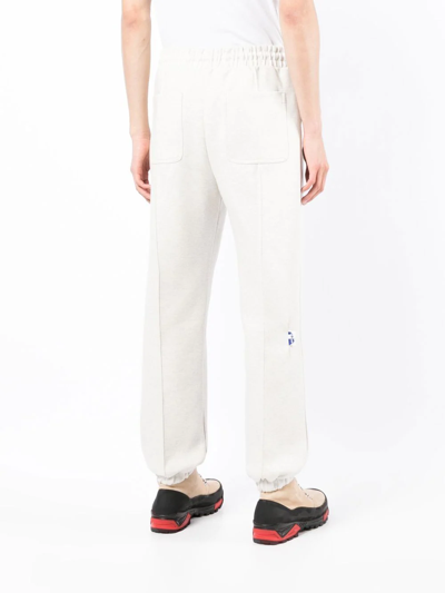 Ader Error Grey Twin Heart Lounge Pants In Grey