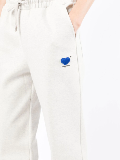 Shop Ader Error Logo-patch Track Pants In Grey