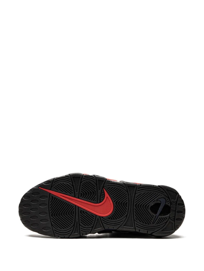 Shop Nike Air More Uptempo "split" Sneakers In Black