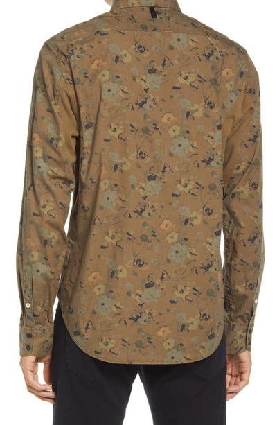 Shop Rag & Bone Pursuit Rove Button-up Shirt In Army Floral