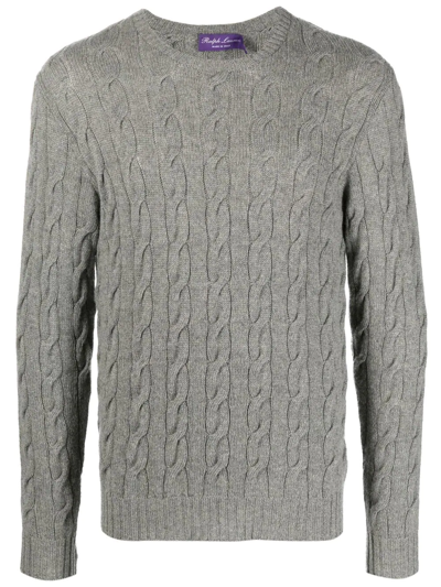 Polo Ralph Lauren Cable-knit Cashmere Sweater In Fawn Grey Heather |  ModeSens
