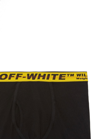 Shop Off-white Classic Industrial Waistband Boxers In Black