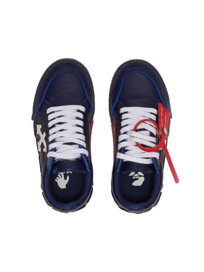 Shop Off-white Vulcanized Low-top Sneakers In Blue